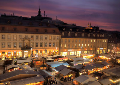 Blick auf den Bamberger Weihnachtsmarkt